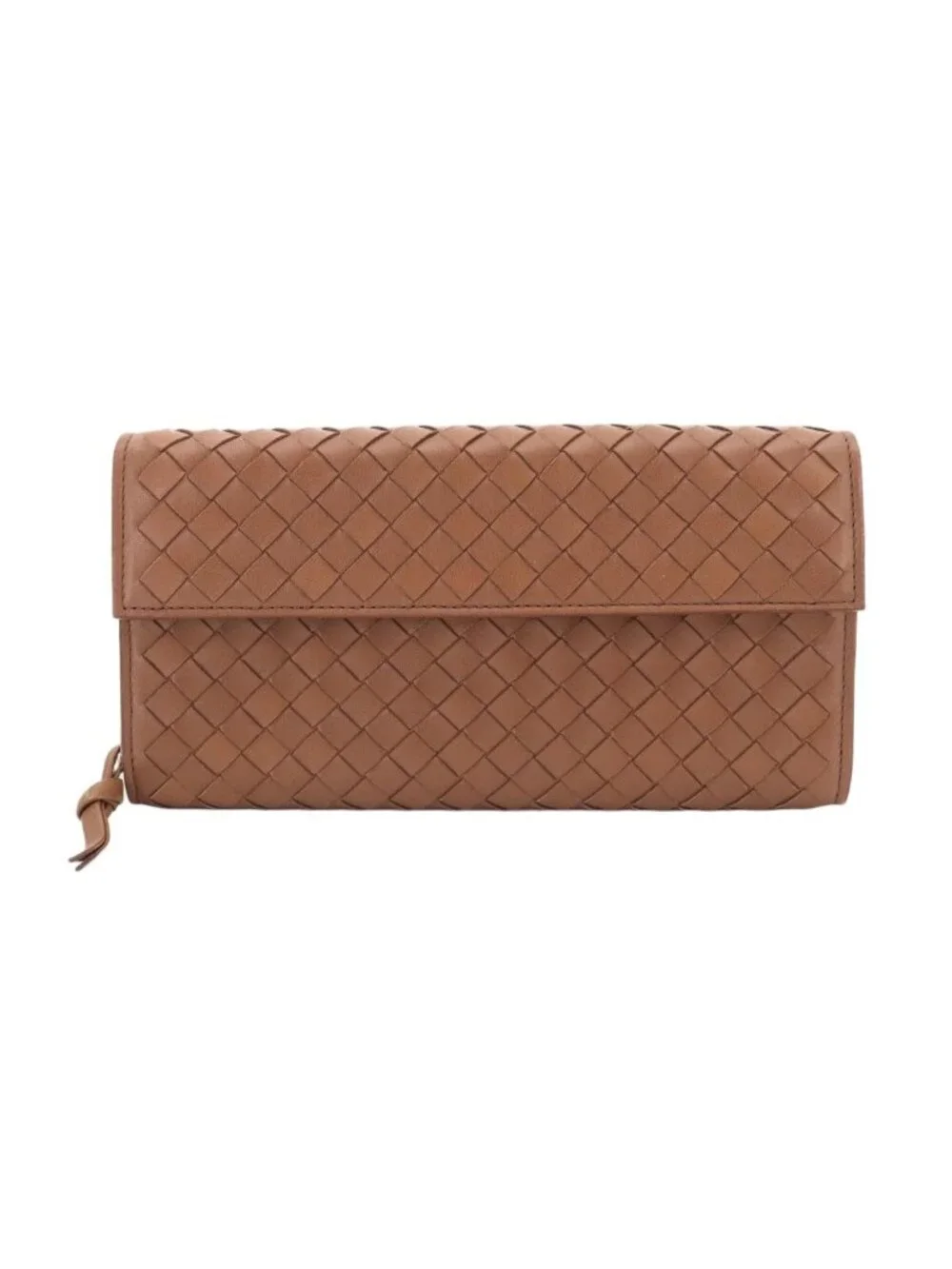 Bottega Veneta Intrecciato Bifold Wallet Leather Brown